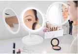 New Design 7 Inch Three Face Table Light LED Makeup Mirror