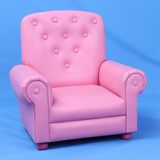 Faux Leather Button Tufted Sofa for Kids