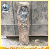 Basalt Stone Figure Sculpture Hand Carved