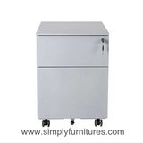 Steel Mobile Cabinet with 2 Drawers Gray (SI6-LCF2G)