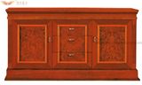 Wood Veneer with Painting Glass Door Tea Cabinet TV Cabinet (HY-504)