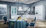 Classical PVC Kitchen Cabinets (zs-480)