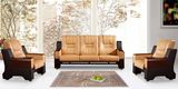 Classic Combination Sofa Set Office Wood Sofa Chair