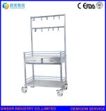 Hospital Furniture Multi-Function Stainless Steel Treatment Medical Infusion Trolley