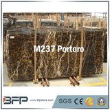 Natural Stone Polished Portoro Black Marble Slabs/Tiles