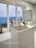 Modern Design Hotel Corian Free Standing Wash Basin New