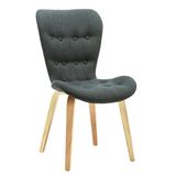Fabric Tufted Upholstery Bentwood Dining Chair W16208