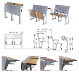 Fashion Uesd University Multimedia Pubic Chair Table