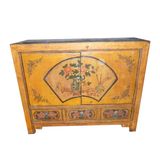 Antique Furniture Gansu Painted Wooden Cabinet Lwb717