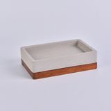 Wholesale Wood Base Cement Box Liquid Soap Container