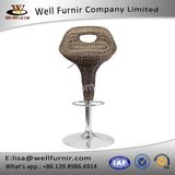 Well Furnir T-068 Wicker Seat Furniturer Adjustable-Height Bar Stool