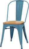 Wood Seat Metal Dining Chair for Food Court (FOH-BCC16)
