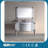 Europe Style Antique Bathroom Cabinet with Marble Top (SW-8012A)