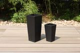 Modern Outdoor Furniture Rattan Square Flower Vase (FS-5301+FS-5302)