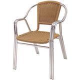 Aluminum Wicker Restaurant Dining Chair (DC-06204)