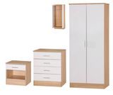 Flat Pack MDF Particle Board Wooden Melamine Cheap Wardrobe Closet