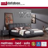 Black Color Leather Bed for Bedroom Use (FB3079)