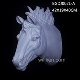 Modern Home Decor Poly Resin Horse Head Wall Art