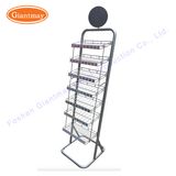 Durable Metal Floor Standing Basket Display Shelving for Nail Polish