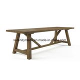 Rustic Style Outdoor Wooden Hotel Restaurant Dining Table