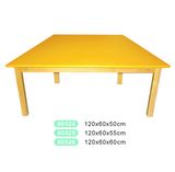 Wooden Trapezoid Table for Kids with Certificate of The En 1729-1 and En 1729-2