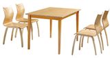 High End Quality Durable Guangzhou Solid Wood Canteen Dining Table