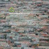 M108 Galaxy Gold Red Quartzite Ledge Stone Culture Stone for Feature Wall Cladding