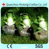 Garden Decoration Lovely Resin Sitting Posture Frog Figurine for Sale