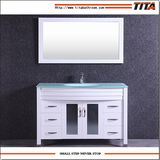 Antique Style Glass Top Bathroom Vanity T9120-48W
