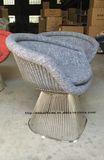 Morden Metal Leisure Restaurant Replica Outdoor Furniture Wire Dining Chair