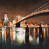 Hand-Painted Reproduction Oil Painting for Bridge