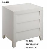 Super White Glass Decor Furniture 3 Drawer Cabinet