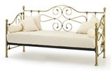 3' Single Metal Day / Guest Bed/ Finished in Antique Brass/Metal Day Bed