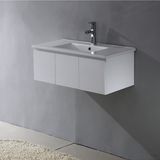 Simple MDF Lifting up Bathroom Cabinet with Ceramic Basin