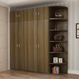 Tall Wardrobe with Corner Storage Shelf