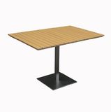 Garden Furniture High Density Plastic Wood Dining Table (PWT-15503-Teak)