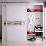 Customised Modern Push and Pull Style Melamine Wardrobe Furniture