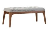 Hot Sales Modern Solid Wood Fabric Stool