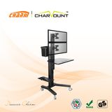Two Monitor PC Computer Mobile Cart (CT-FTVS-T302A)