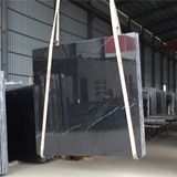 Cheapest Chinese Factory Price Black Marquina Marble Absolute Black Marble Price Luxury Decorated Black Marble with White