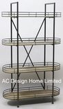 4 Tier Antique Vintage Decorative Wooden/Metal Rack Shelf