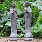 Garden Home Decoration Resin Sleeping Buddha on Lotus