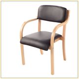 Solid Wood Recreational Party Chair Coffee Center Chat Chair