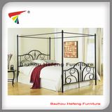 2017 Popular Iron Queen Canopy Bed (HF040)