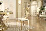 Wedding Event Furniture Leather Cover Gold Metal Banquet Chair