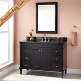 Fed-303 Espresso Solid Wood Bathroom Vanities Modern Bathroom Cabinets