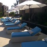 New Design Hotel Rattan Outdoor Furniture Single Sun Bed Chaise Lounger (YTF552-1)