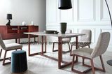 Italian Design Home Furniture Nature Marble Wood Dinner Table