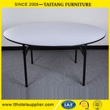 12 Seat Round Hotel Restaurant Use PVC Top Folding Table