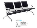 Popular Steel Waiting Chair Public Hospital Visitor Chair 3 Seater Airport Chair with Cushion A29# in Stock